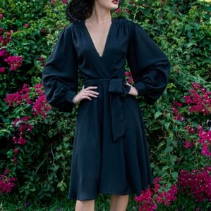 LFEN Black Serpentine Dress